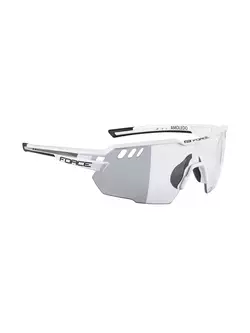 FORCE športové okuliare AMOLEDO, biele fotochromatické šošovky 910872