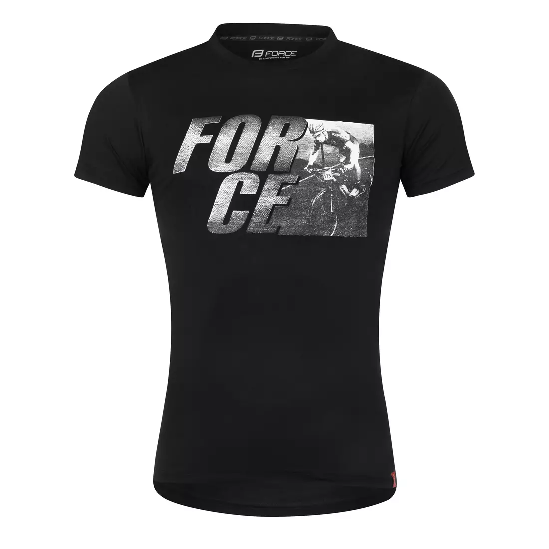 FORCE športové tričko SPIRIT black 90783-XS