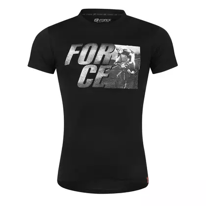 FORCE športové tričko SPIRIT black 90783-XS
