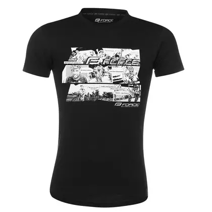 FORCE športové tričko s krátkym rukávom COOL black 90777