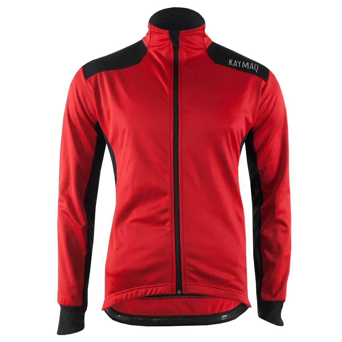 KAYMAQ JWS-003 pánska zimná cyklistická bunda softshell červená