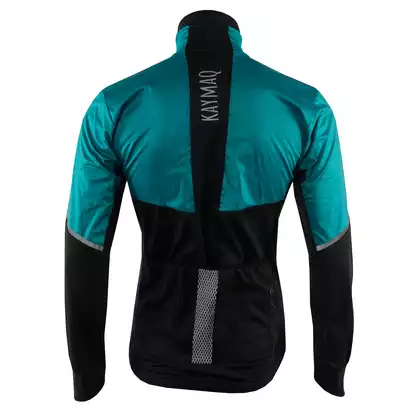 KAYMAQ JWS-004 pánska zimná cyklistická bunda softshell modro-čierna
