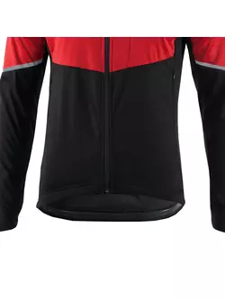 KAYMAQ JWS-004 pánska zimná cyklistická bunda softshell červená čierna