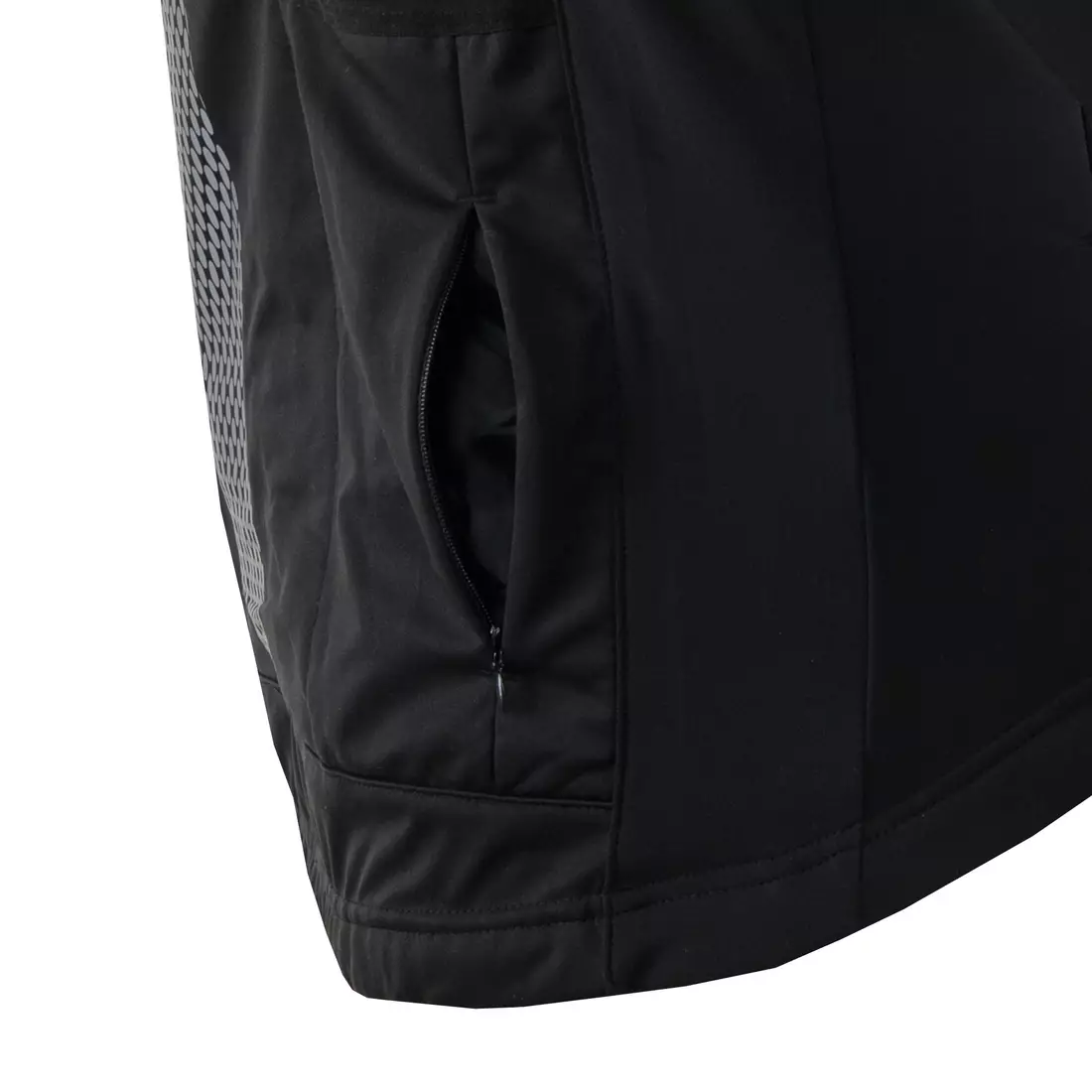 KAYMAQ JWS-004 pánska zimná cyklistická bunda softshell fluo žlto-čierna