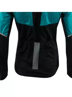KAYMAQ JWS-004 pánska zimná cyklistická bunda softshell modro-čierna