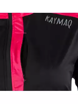 KAYMAQ JWSW-100 dámska zimná softshellová cyklistická bunda černá