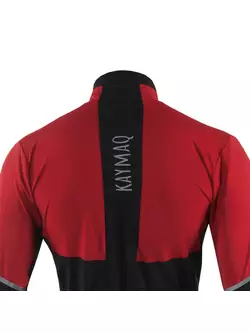 KAYMAQ KYQLS-001 pánska cyklistická mikina námornícka červená čierna