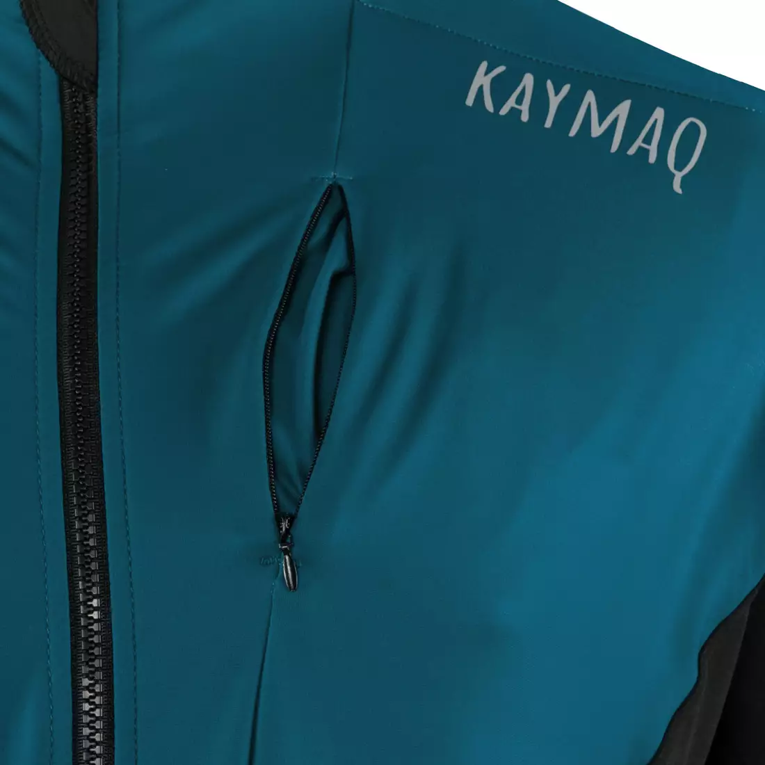 KAYMAQ KYQLS-001 pánska cyklistická mikina námornícka modro-čierna
