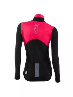 KAYMAQ KYQLSW-100 dámsky cyklistický dres čierna-ružová