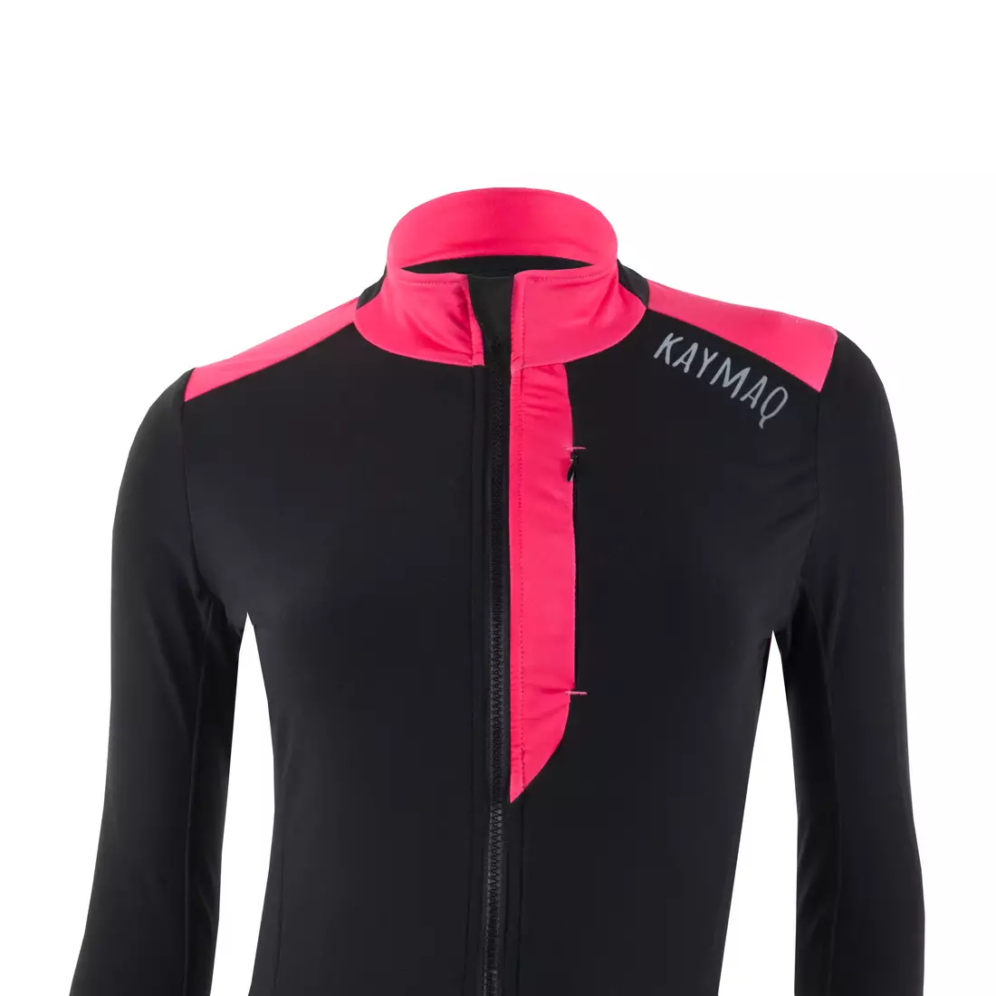 KAYMAQ KYQLSW-100 dámsky cyklistický dres čierna-ružová