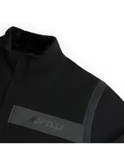 Rogelli Ľahká pánska cyklistická bunda, softshell INFINITE, čierna, ROG351047
