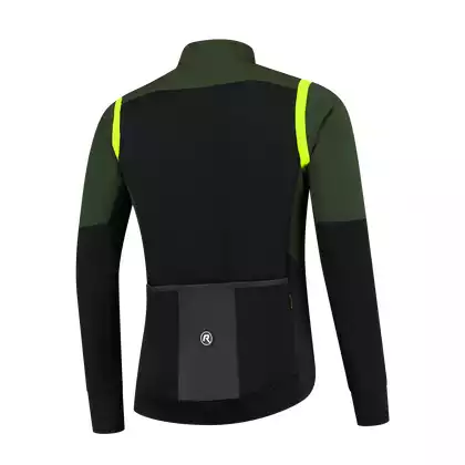 Rogelli Ľahká pánska cyklistická bunda, softshell INFINITE, zelená, ROG351048