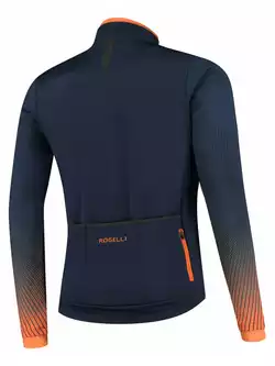Rogelli Pánska zimná cyklistická bunda, softshell TRACE, fialovo-oranžová, ROG351035