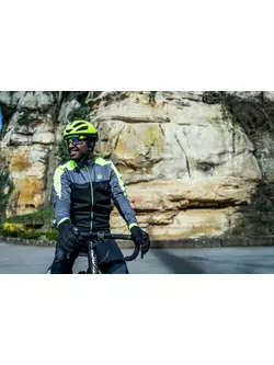 Rogelli Pánska zimná cyklistická bunda FREEZE, fluo, ROG351020