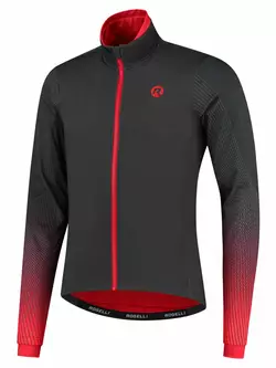 Rogelli Pánska zimná cyklistická bunda, softshell TRACE, čierna a červená, ROG351033