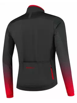 Rogelli Pánska zimná cyklistická bunda, softshell TRACE, čierna a červená, ROG351033