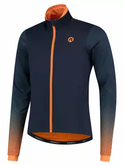 Rogelli Pánska zimná cyklistická bunda, softshell TRACE, oranžová, ROG351035