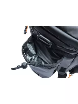 BASIL Taška na bicykel MILES TARPAULIN TRUNKBAG XL Pro, 9-36L, black/orange 18296