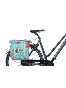 BASIL Taška na bicykel - dvojitá  BLOOM FIELD TORBA DOUBLE BAG, 28-35L, sky blue 8156