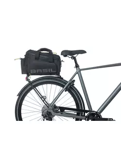 BASIL Taška na bicykel, na kmeň TRUNKBAG XL Pro, 9-36L, black lime 18295