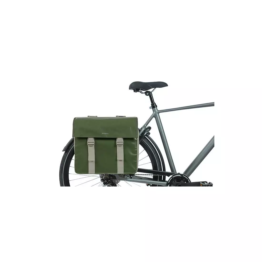 BASIL dvojitá taška na bicykel URBAN LOAD TORBA DOUBLE BAG, green/sand 18226