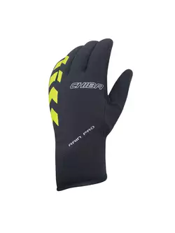 CHIBA zimné cyklistické rukavice RAIN PRO black-fluo 3120120C-3