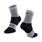 FORCE Cyklistické / športové ponožky TRACE, šedo-čierna, 9008873