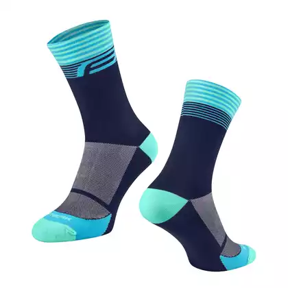 FORCE Športové ponožky STREAK, modro-tyrkysová, 9009129