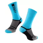 FORCE cyklistické ponožky STAGE, modré a čierne 9009098