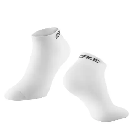 FORCE členkové ponožky SHORT, biele 90090103
