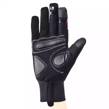 KAYMAQ GLW-001 prechodné cyklistické rukavice čierne
