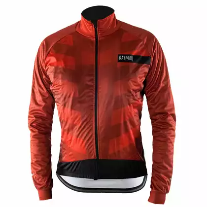 KAYMAQ JWS-001 Pánska zimná cyklistická bunda, softshell, červená