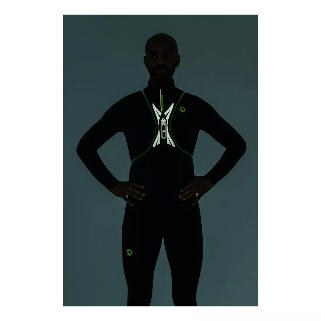 ROGELLI reflexná vesta s LED diódami green ROG351115.ONE SIZE