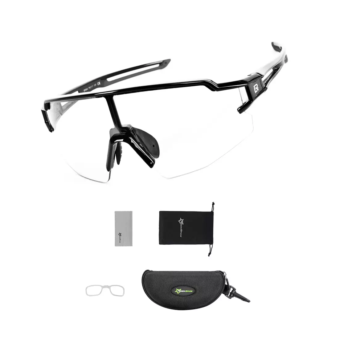 Rockbros 10175 športové okuliare s fotochromatickou + korekčnou čierny