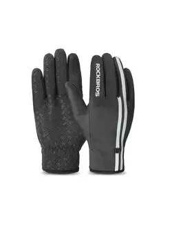 Rockbros zimné cyklistické rukavice, čierne 16410777005-S077-7