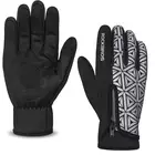 Rockbros zimné softshellové cyklistické rukavice, čierne 16140778002