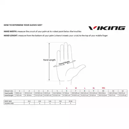 VIKING zimné rukavice ORTON MULTIFUNCTION black/lime 140/20/3300/64
