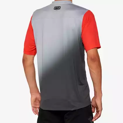 100% CELIUM pánsky cyklistický dres, grey racer red 