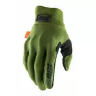 100% COGNITO pánske cyklistické rukavice, zelená