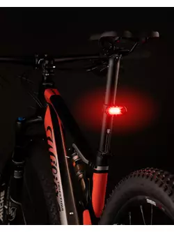 FORCE Zadné svetlo na bicykel PILL 12LM, 3 x LED, USB 453716
