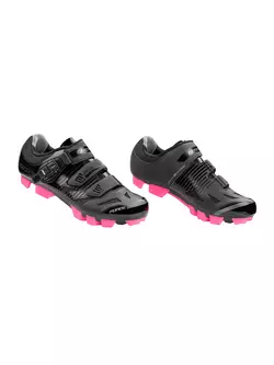 FORCE dámske cyklistické topánky MTB TURBO black/pink 9407735