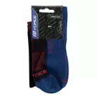 FORCE športové ponožky strednej hrúbky POLAR, modro-červené 9009166