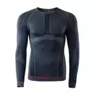 BRUGI, termoaktívne spodné prádlo - pánske tričko, 4RAT, X15-NERO GRIGIO, čierne