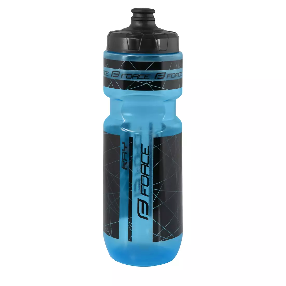 FORCE cyklistická fľaša na vodu RAY 750ml transparent blue 253063