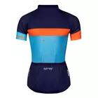 FORCE dámsky cyklistický dres SPRAY LADY blue/orange 90013402