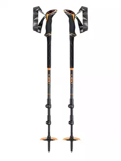 LEKI SHERPA LITE Nordic walking/trekingové palice, čierna a oranžová