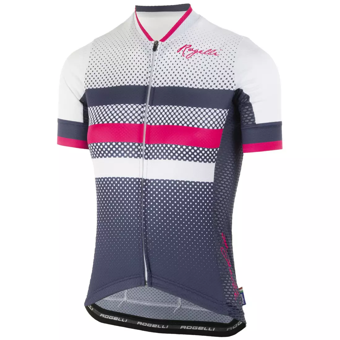 ROGELLI dámsky cyklistický dres DOT blue/pink 010.177