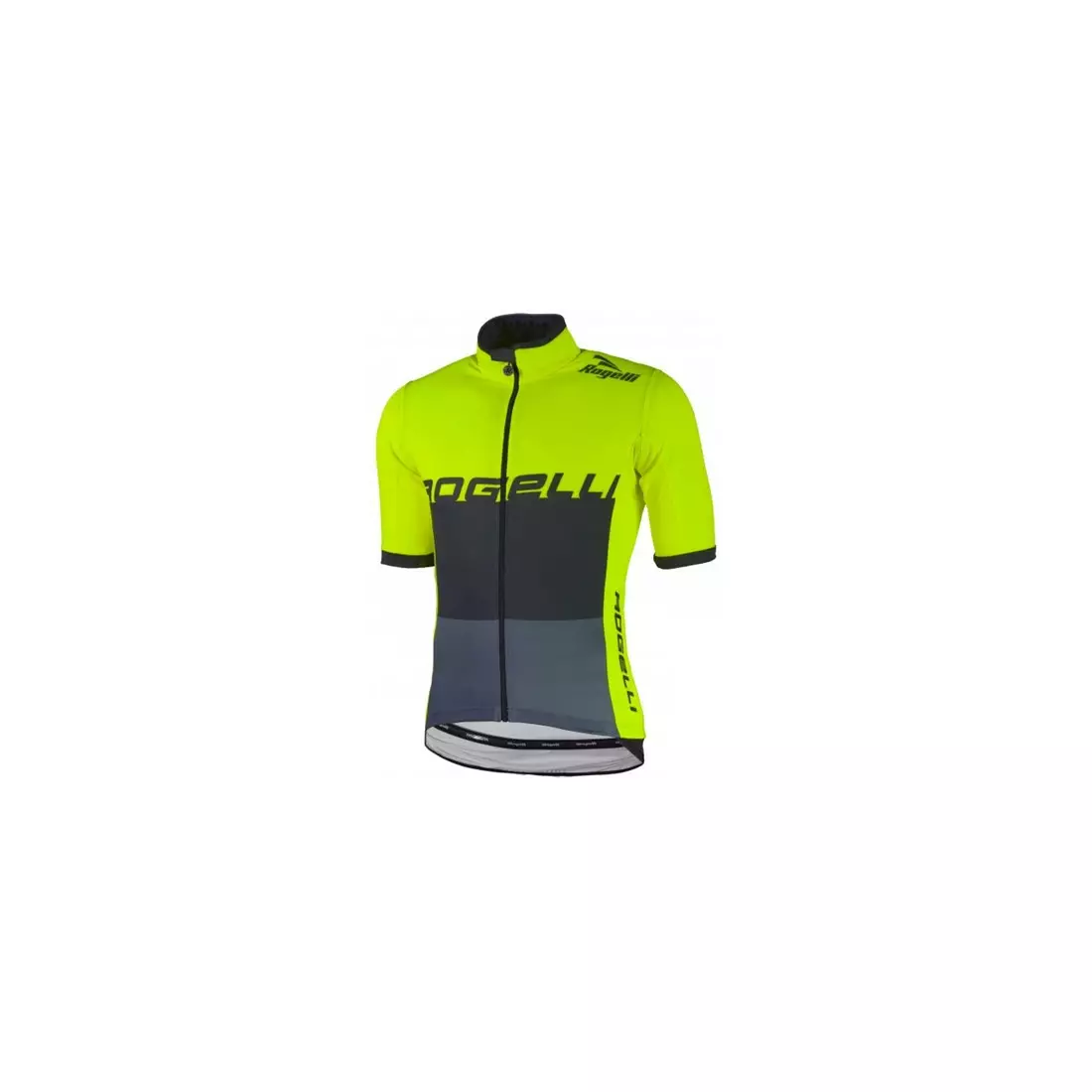 Rogelli HYDRO nepremokavý pánsky cyklistický dres s krátkym rukávom, fluórovo žltá