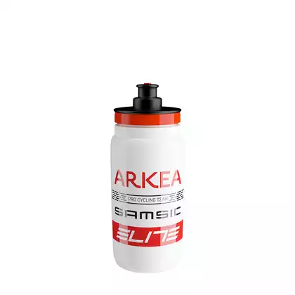 ELITE Cyklistická fľaša na vodu FLY TEAMS Arkea Samsic, 550ml, čierna a oranžová EL01604343
