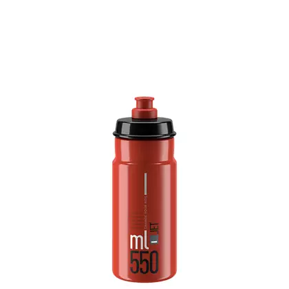 ELITE JET Cyklistická fľaša na vodu 550ml, červená / čierna